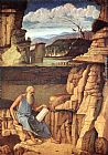 Jerome Canvas Paintings - St. Jerome Reading in the Countryside